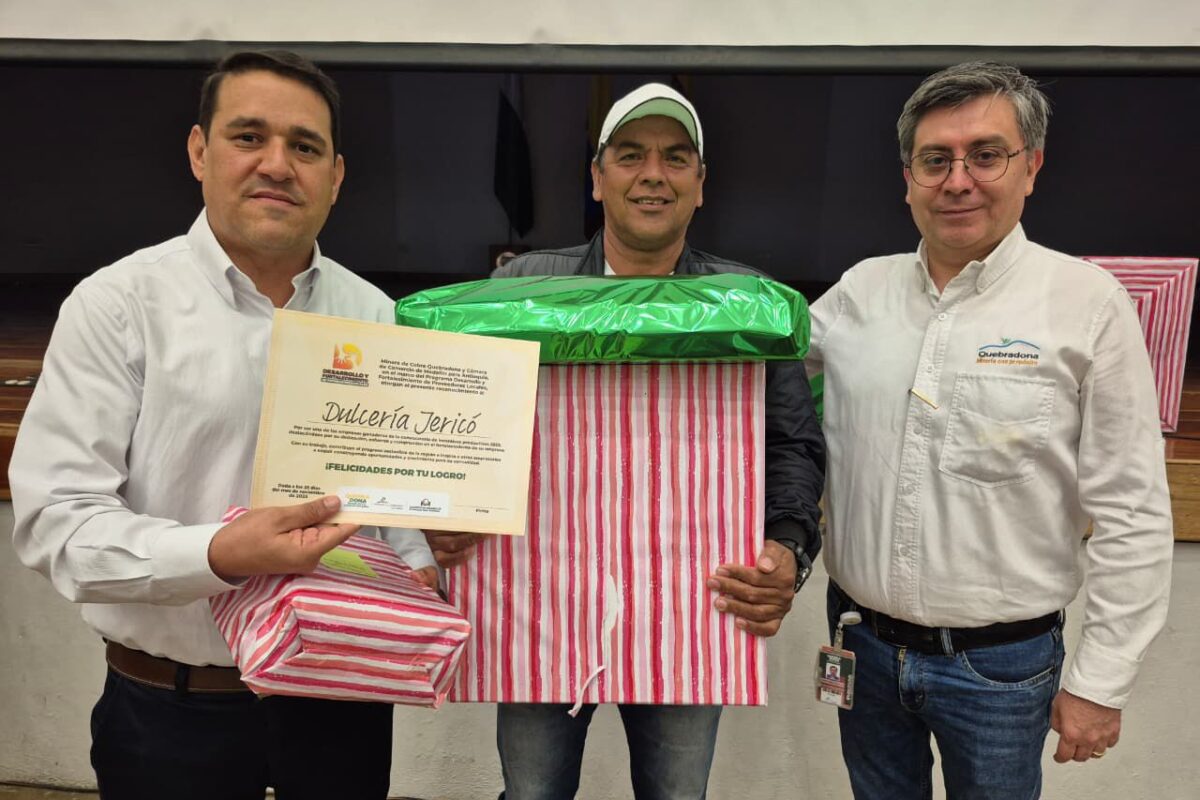 150 MILLONES DE PESOS EN INCENTIVOS PRODUCTIVOS EN 2025 PARA EMPRESARIOS DE JERICÓ, FREDONIA Y LA PINTADA